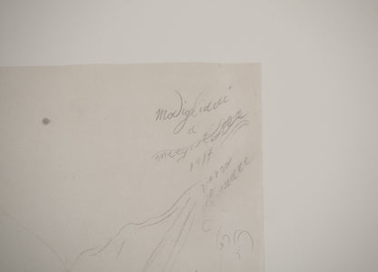 Amedeo MODIGLIANI : Portrait en rondeur - Lithographie signée