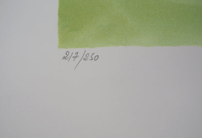Yves BRAYER : Course d'obstacles - Lithographie originale signée