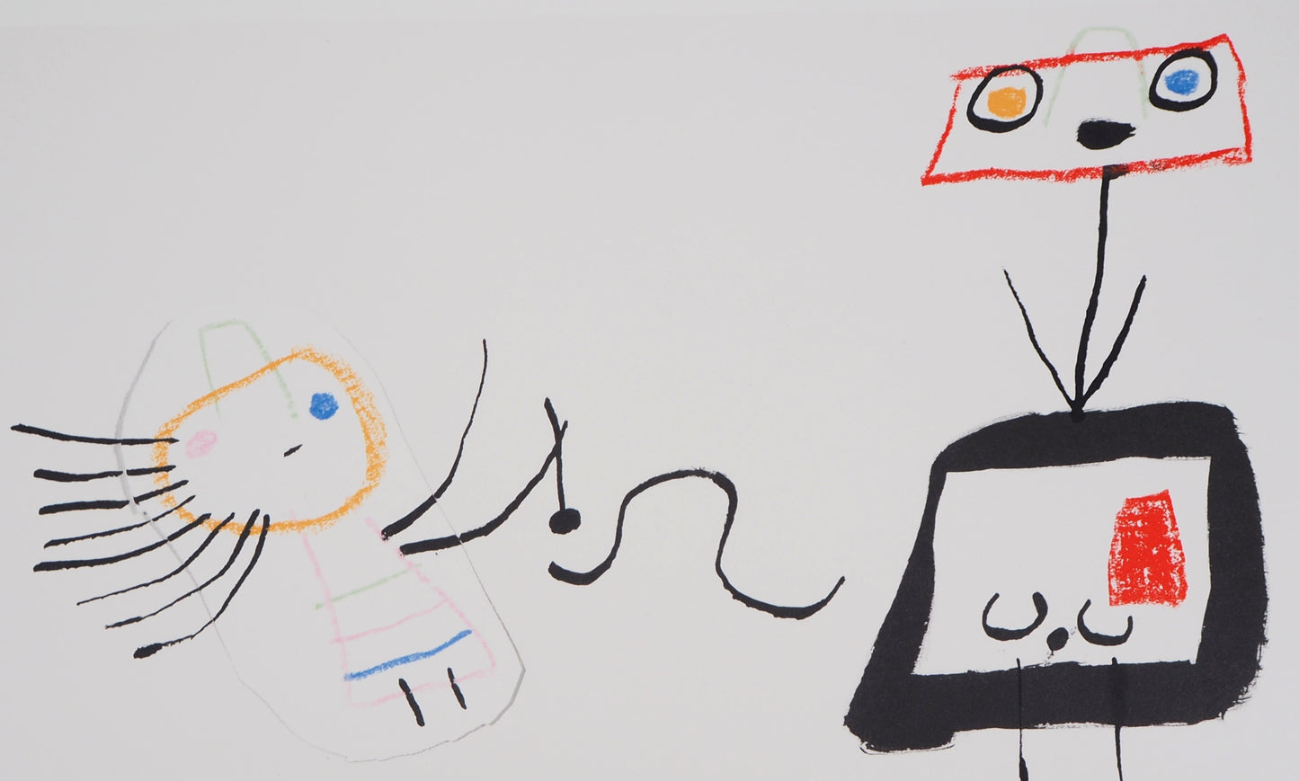 Joan MIRO : Femme et son enfant - Lithographie signée