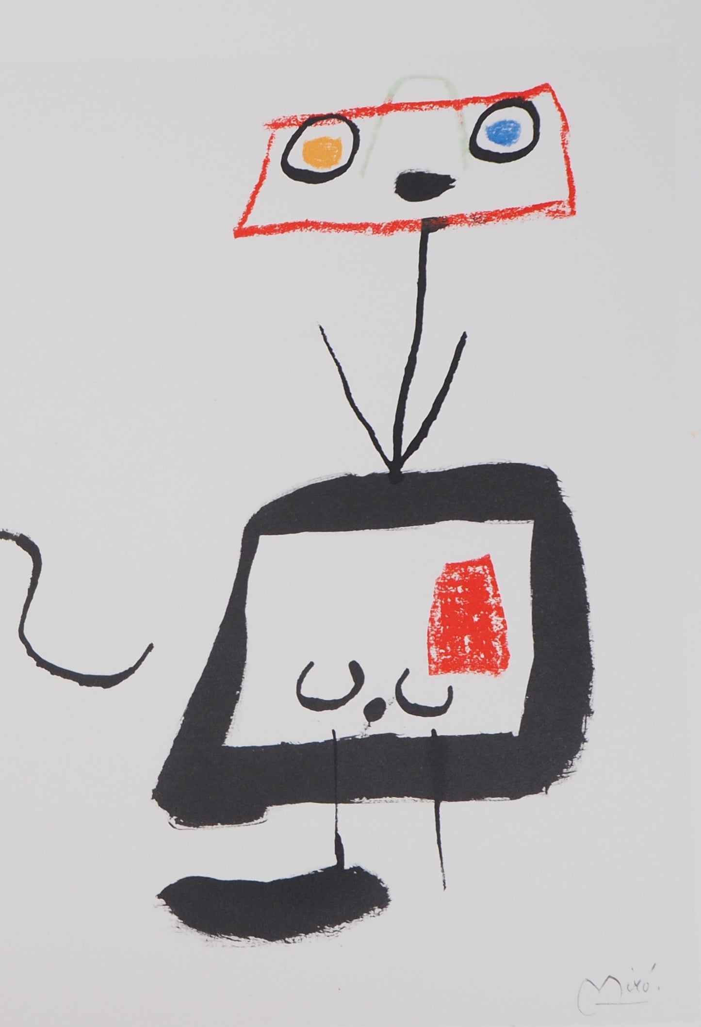 Joan MIRO : Femme et son enfant - Lithographie signée