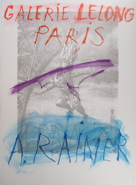 Arnulf RAINER : La Tour Eiffel - Lithographie originale signée