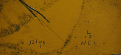 LIONEL : Sahara - Gravure originale signée
