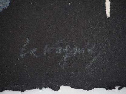 François Xavier FAGNIEZ : Le pélican - Gravure originale signée