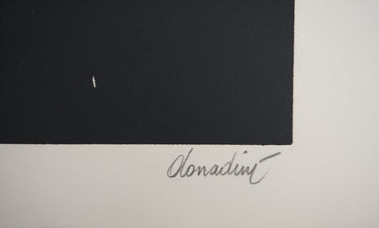 Jean Paul DONADINI : Le pigeon voyageur - Lithographie Originale Signée