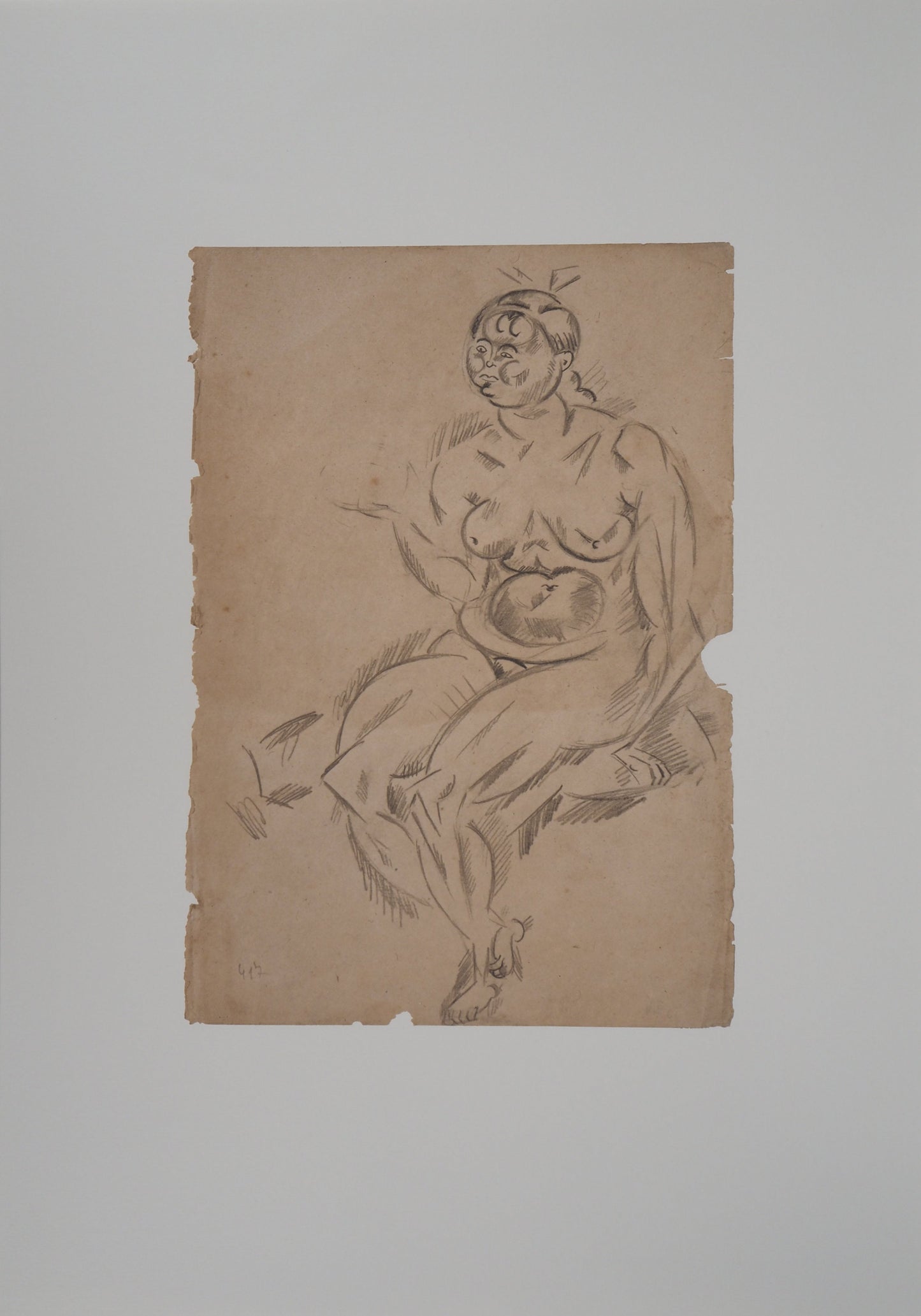 Joan MIRO : Femme nue assise - Lithographie