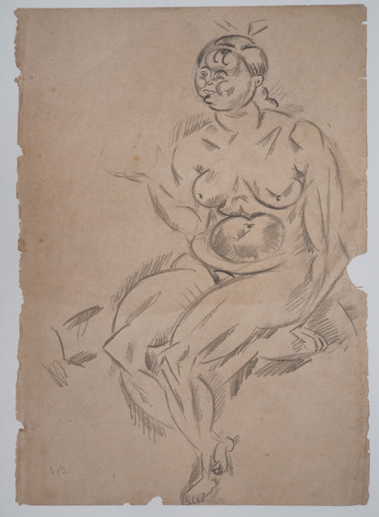 Joan MIRO : Femme nue assise - Lithographie