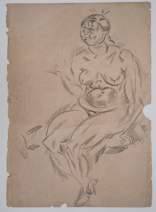 Joan MIRO : Femme nue assise - Lithographie