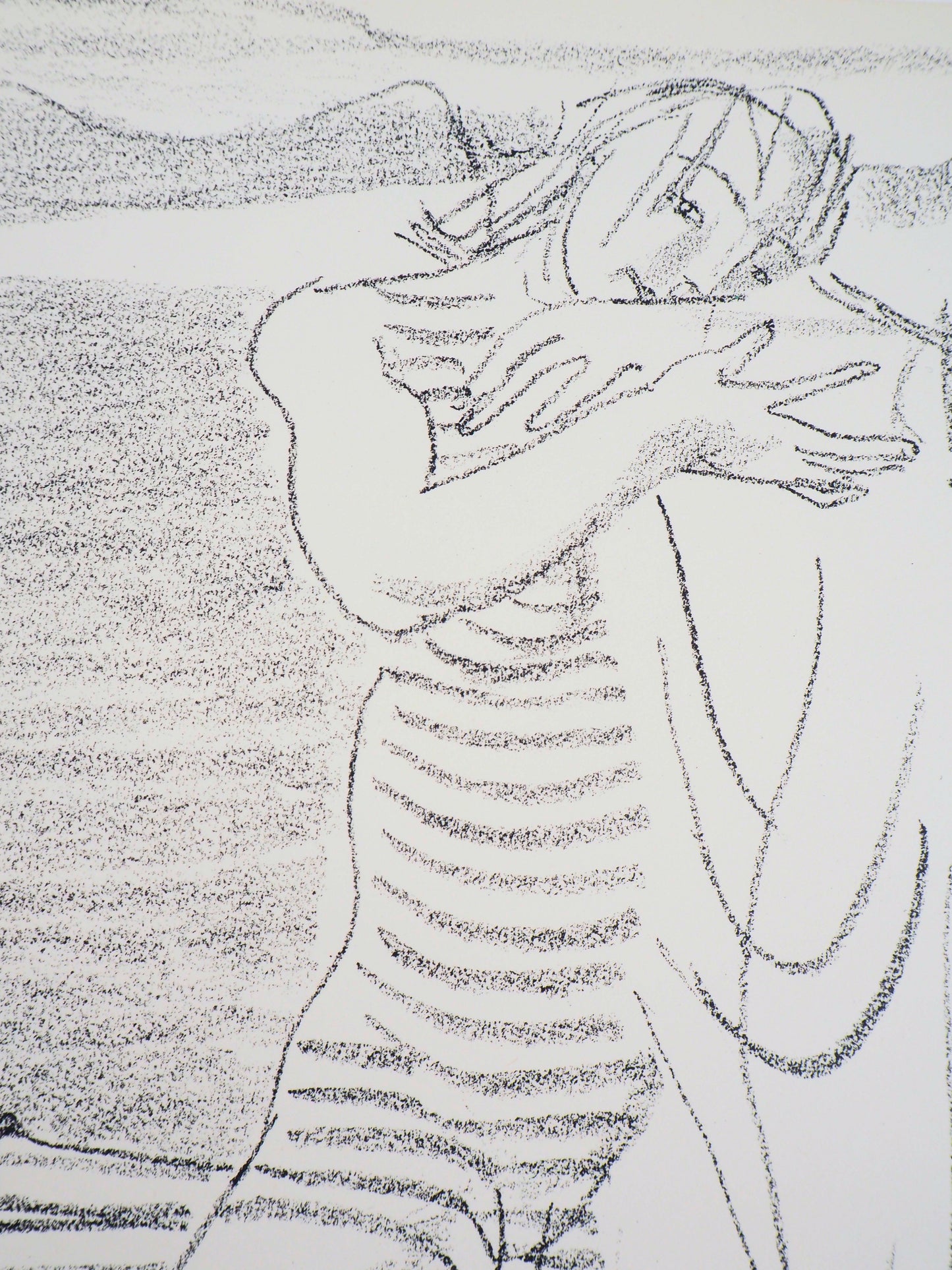 Maurice BARRAUD : Après la baignade - Lithographie originale signée