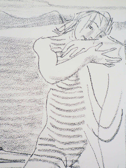 Maurice BARRAUD : Après la baignade - Lithographie originale signée