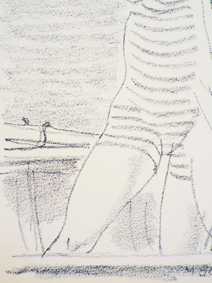 Maurice BARRAUD : Après la baignade - Lithographie originale signée