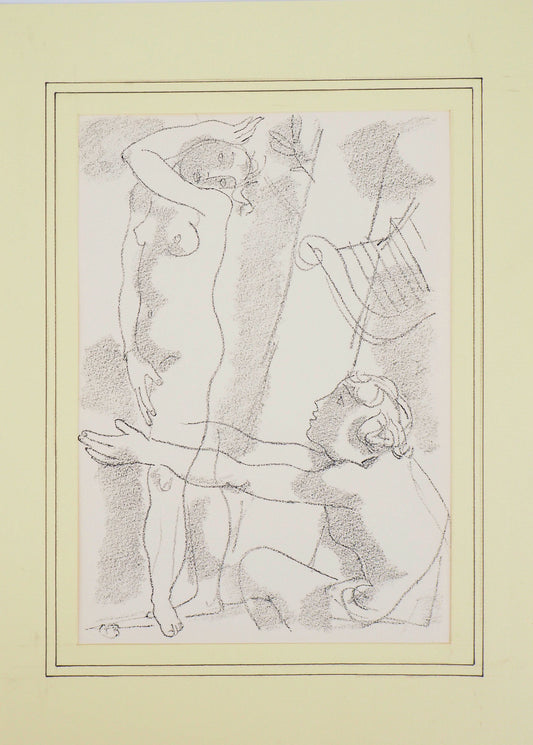 Maurice BARRAUD : Orphée- Lithographie originale signée