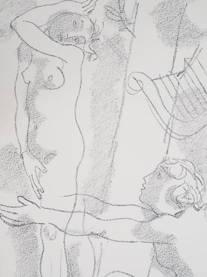 Maurice BARRAUD : Orphée- Lithographie originale signée