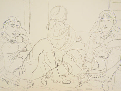 Maurice BARRAUD : L'intimité des femme d'Orient - Lithographie originale signée