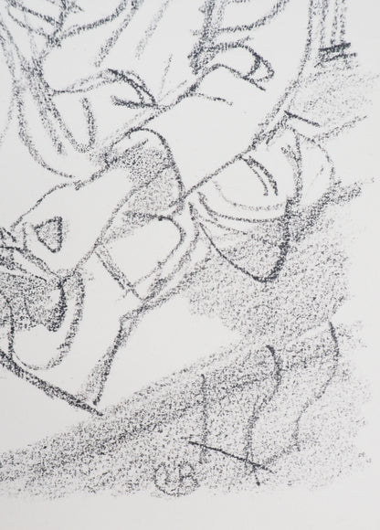 Maurice BARRAUD : La lecture- Lithographie originale signée