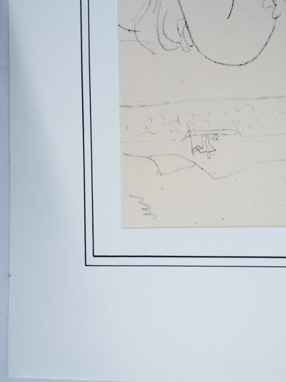 Maurice BARRAUD : Couchée dans l'herbe - Lithographie originale