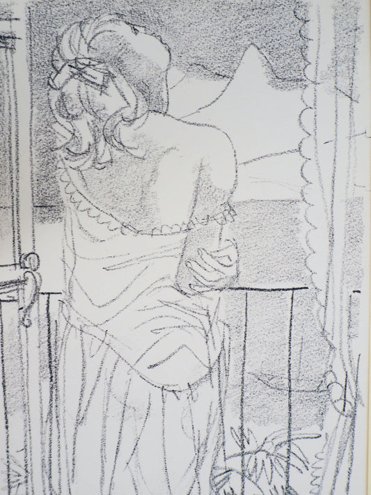 Maurice BARRAUD : La maison à la montagne - Lithographie originale signée