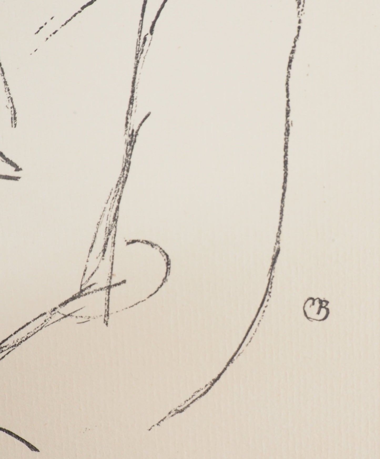 Maurice BARRAUD : Jeune homme au col - Lithographie originale signée