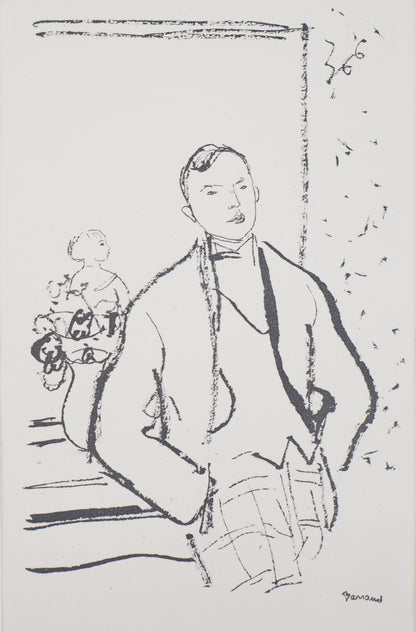 Maurice BARRAUD : Un couple - Lithographie originale signée