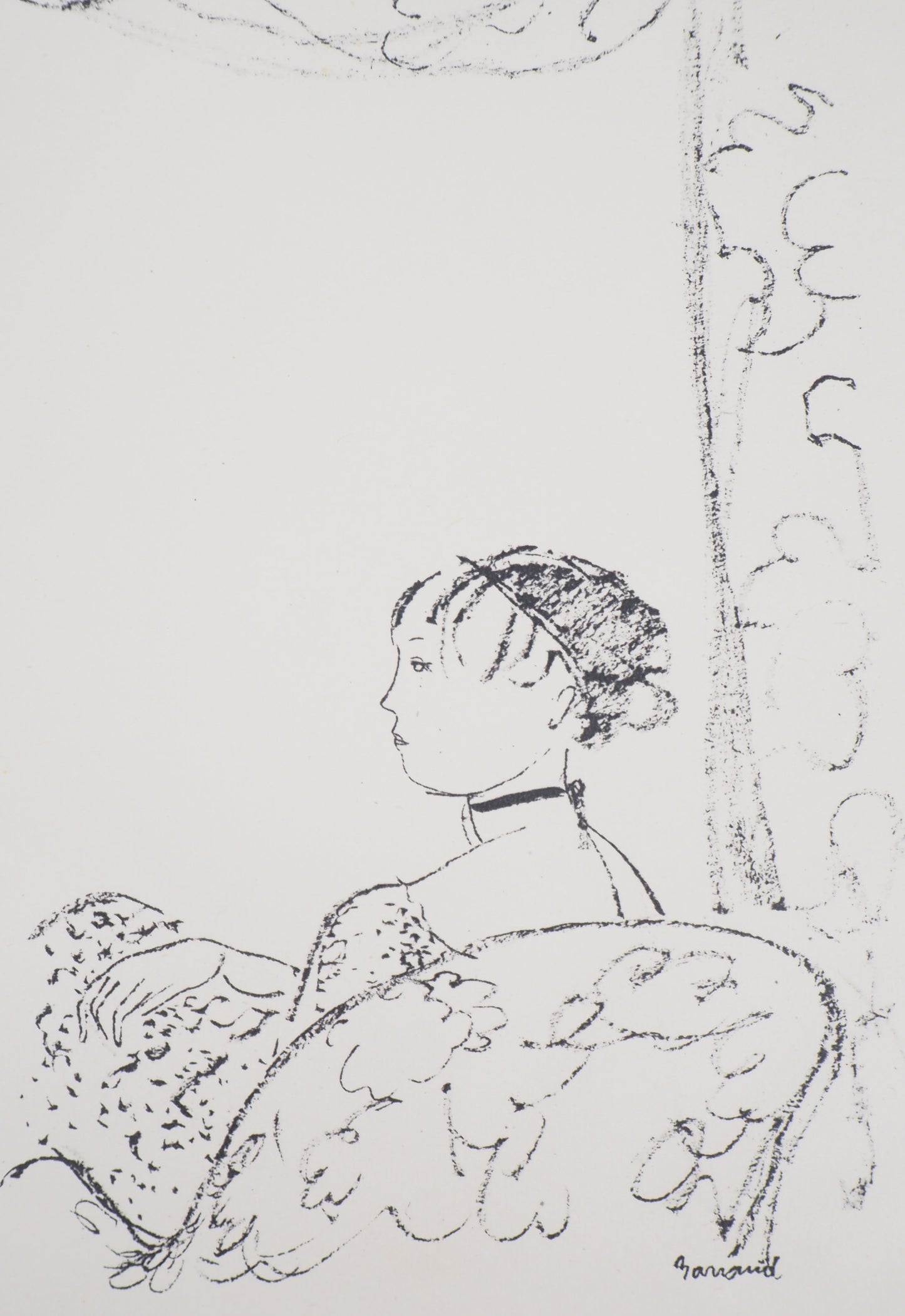 Maurice BARRAUD : Un couple - Lithographie originale signée