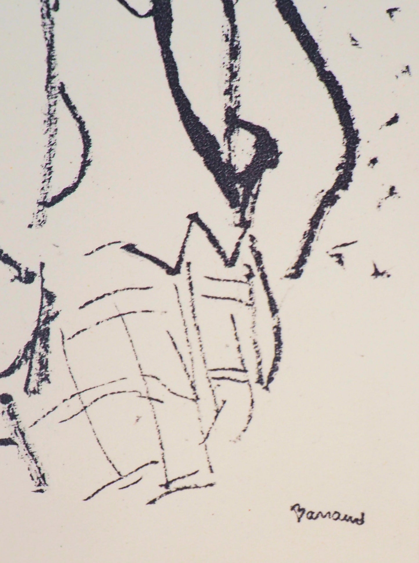 Maurice BARRAUD : Un couple - Lithographie originale signée