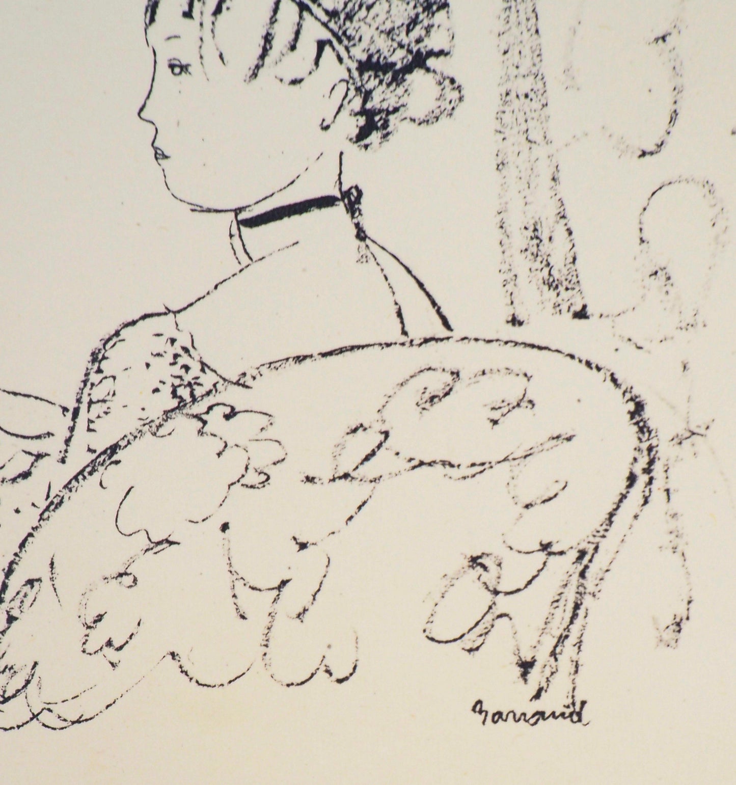 Maurice BARRAUD : Un couple - Lithographie originale signée