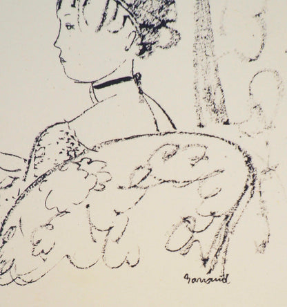 Maurice BARRAUD : Un couple - Lithographie originale signée