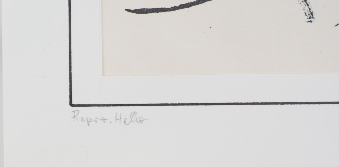 Maurice BARRAUD : Un couple - Lithographie originale signée