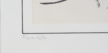 Maurice BARRAUD : Un couple - Lithographie originale signée