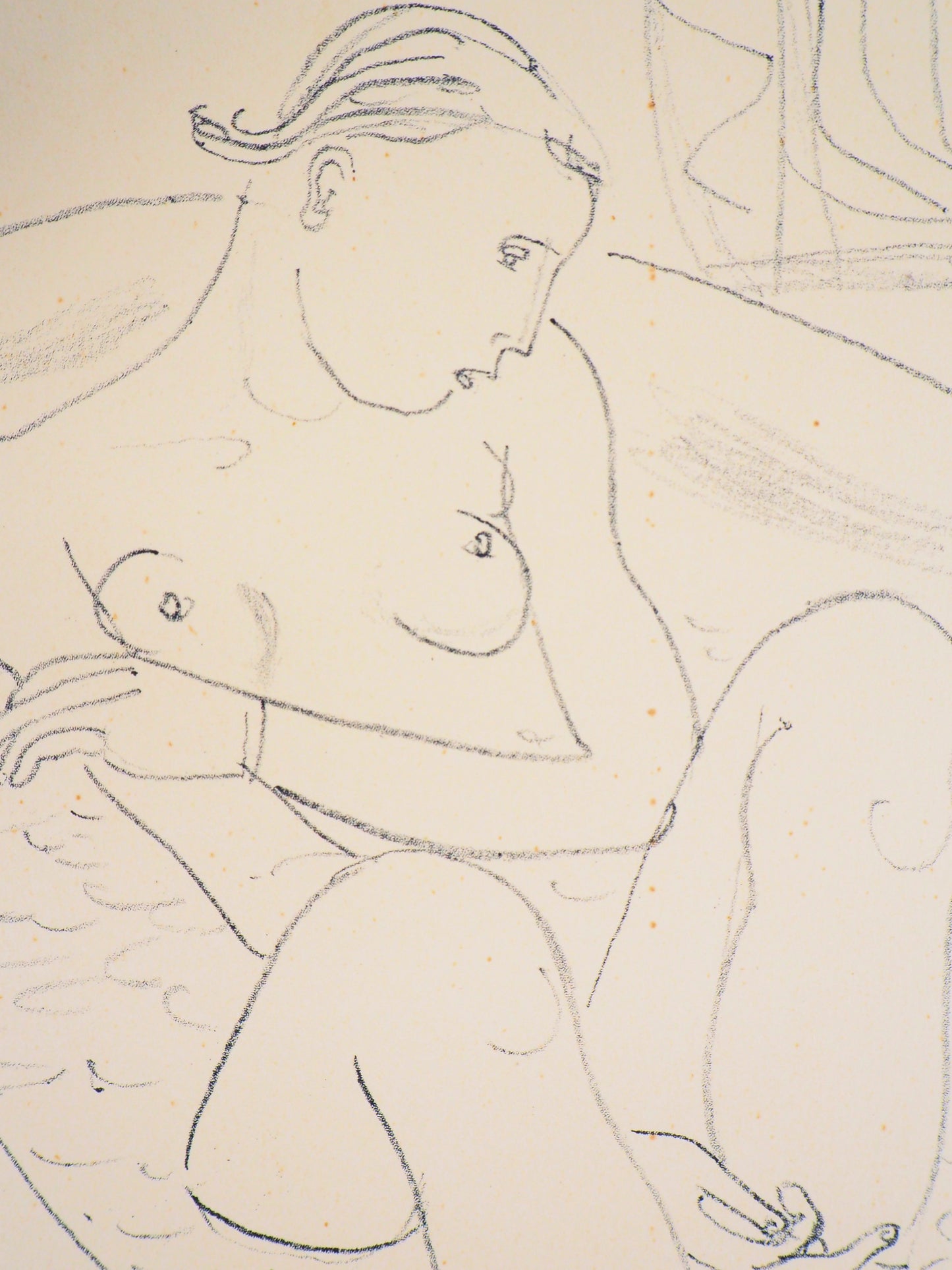 Maurice BARRAUD : Femme dans son bain - Lithographie originale signée
