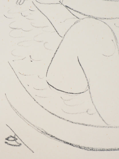 Maurice BARRAUD : Femme dans son bain - Lithographie originale signée