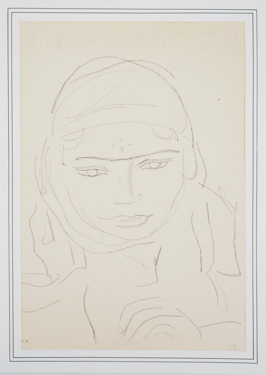 Maurice BARRAUD : Femme Indienne - Lithographie originale signée