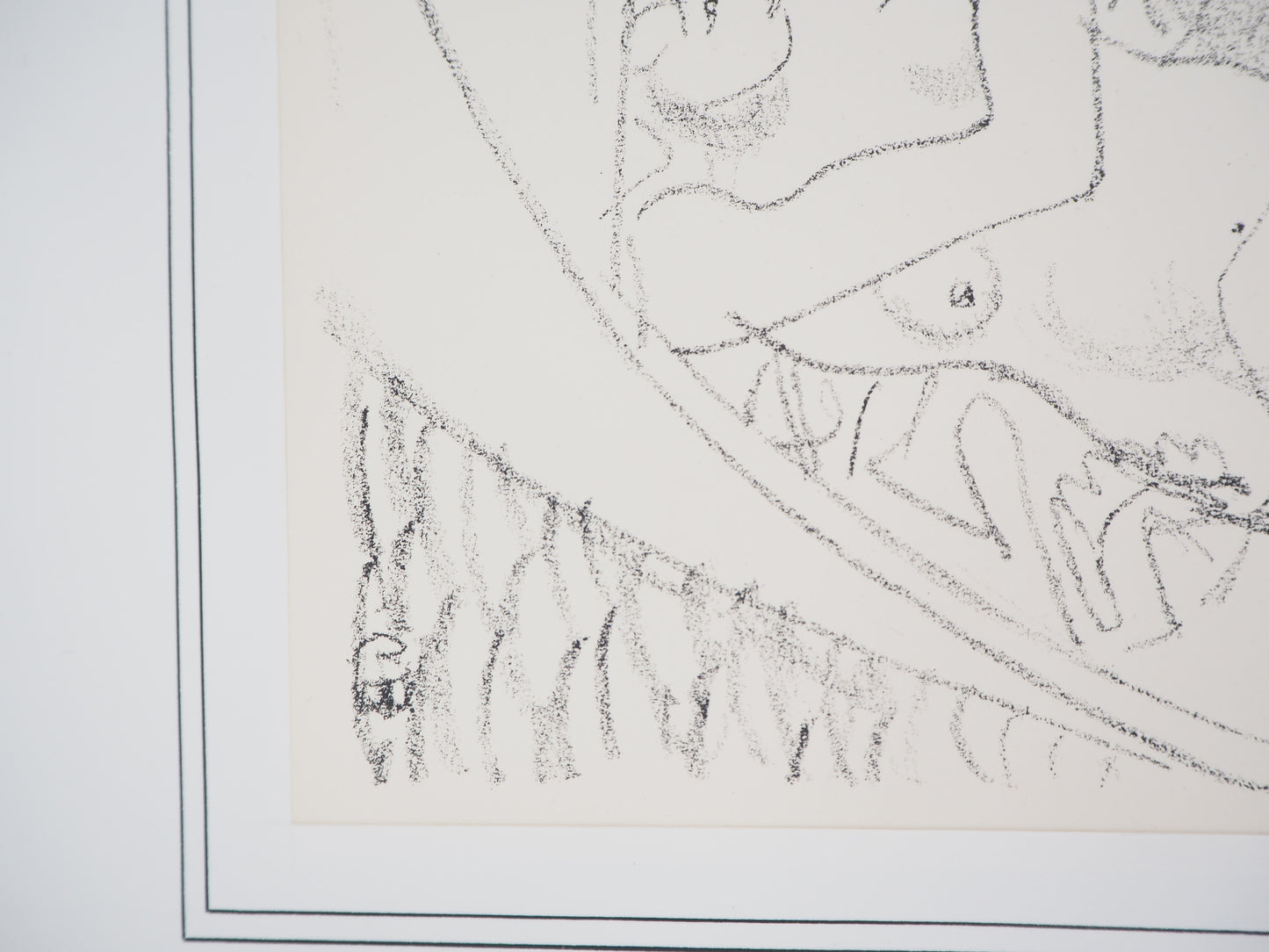 Maurice BARRAUD : Balade en barque - Lithographie originale signée