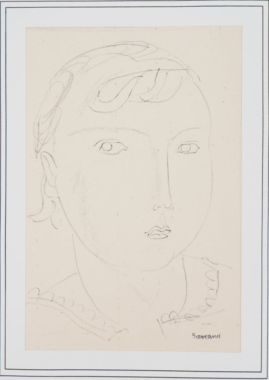 Maurice BARRAUD : La petite fille - Lithographie originale signée