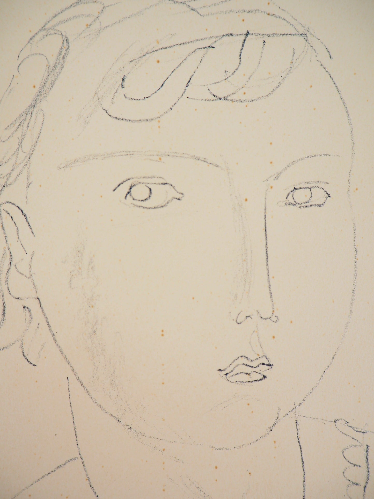 Maurice BARRAUD : La petite fille - Lithographie originale signée