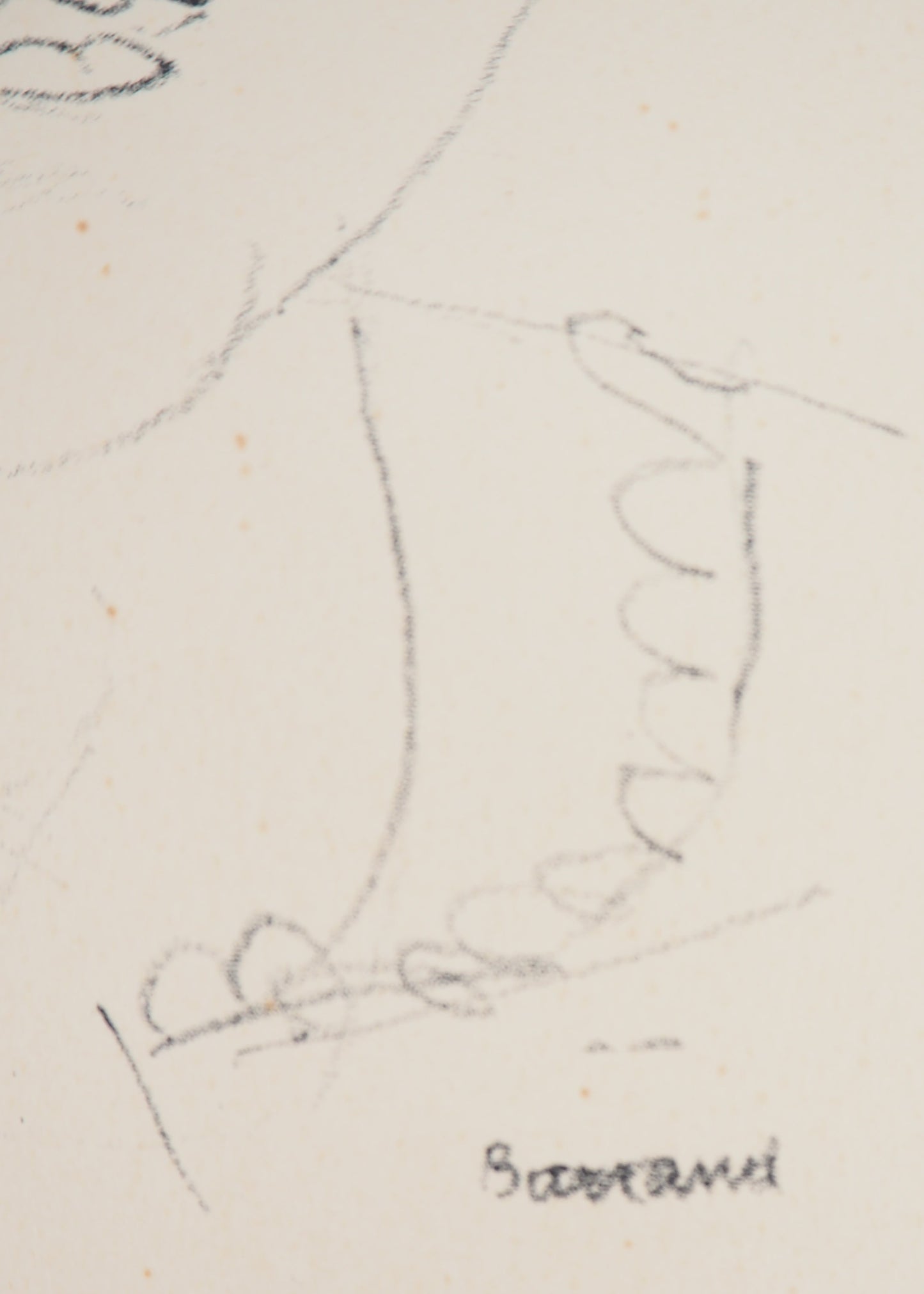 Maurice BARRAUD : La petite fille - Lithographie originale signée