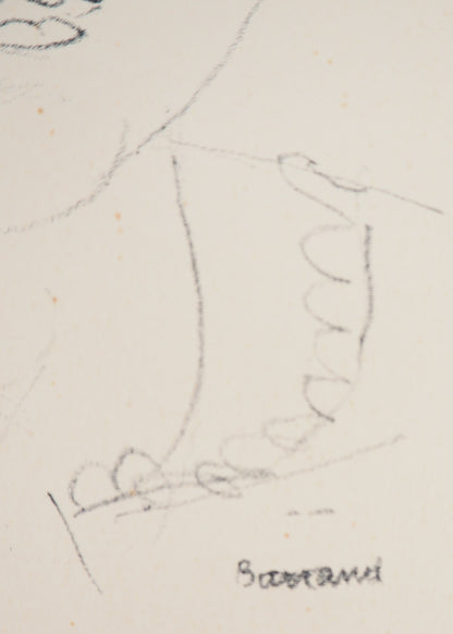 Maurice BARRAUD : La petite fille - Lithographie originale signée