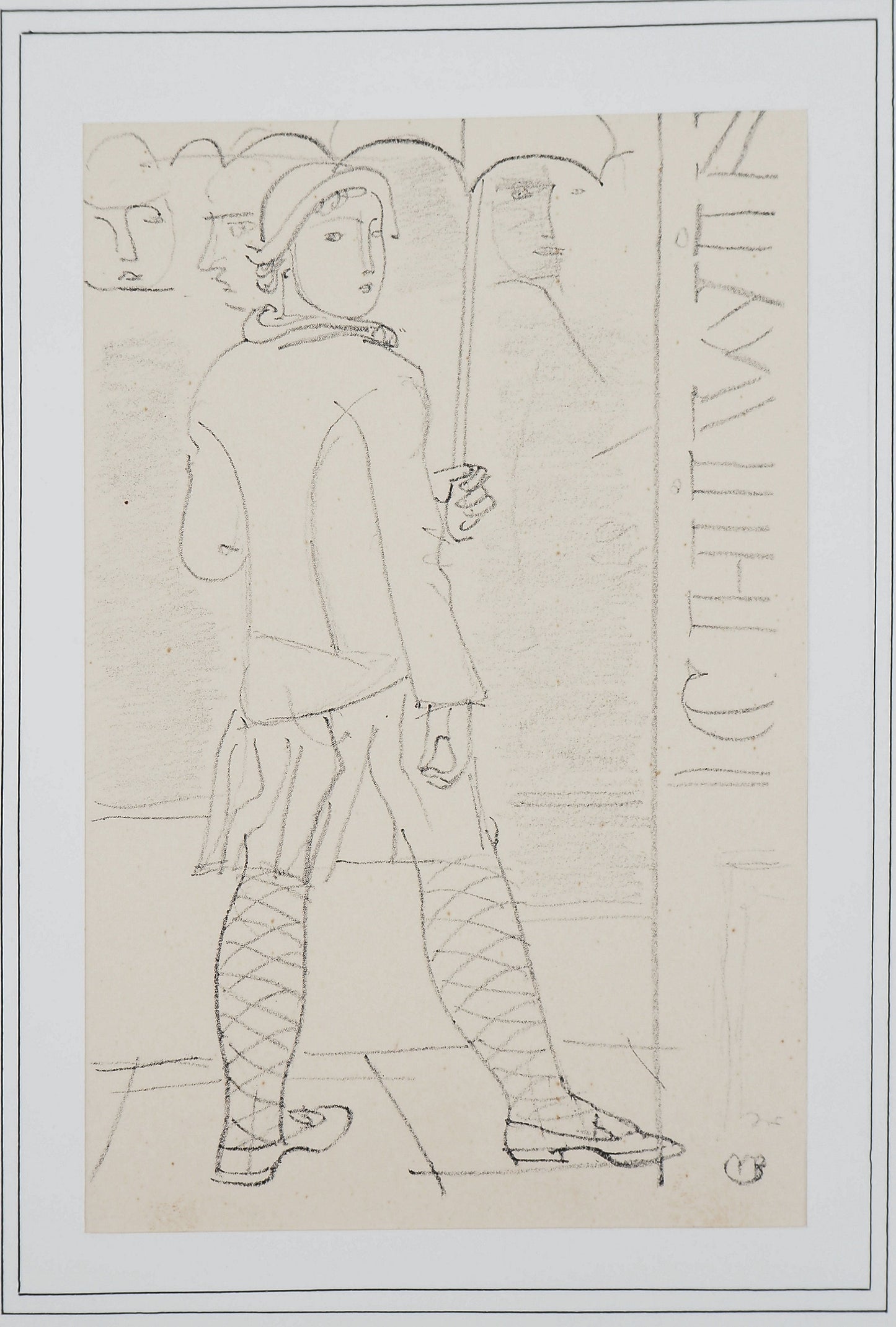 Maurice BARRAUD : Sous la pluie - Lithographie originale signée