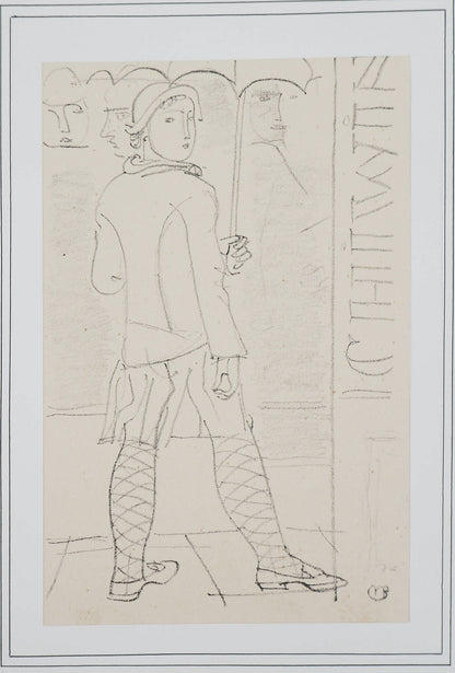 Maurice BARRAUD : Sous la pluie - Lithographie originale signée