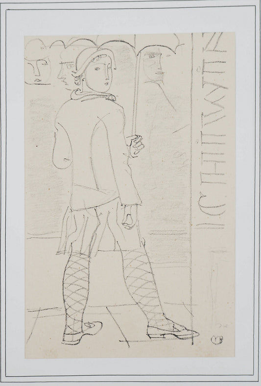 Maurice BARRAUD : Sous la pluie - Lithographie originale signée