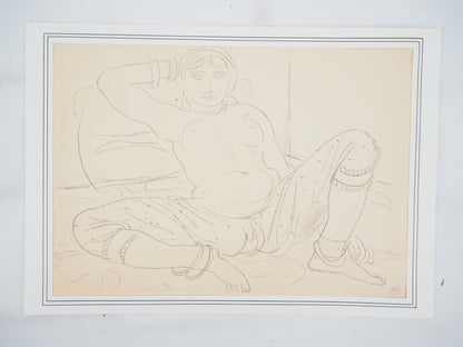 Maurice BARRAUD : Femme orientale - Lithographie originale signée