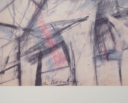 Willem DE KOONING : Femme en rose - Lithographie signée