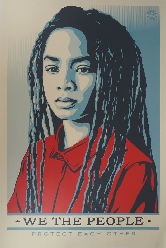 Shepard FAIREY (OBEY) : We the people (protect each other) - Lithographie