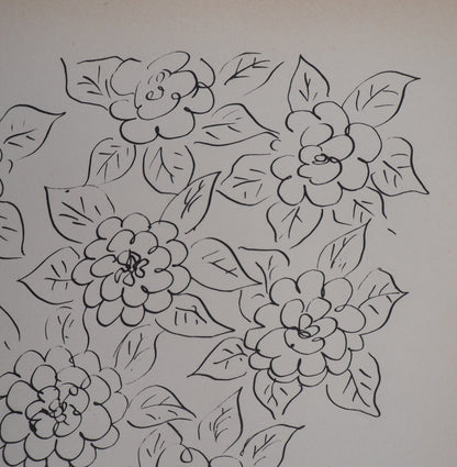 Henri MATISSE : Bouquet de fleurs - Lithographie signée