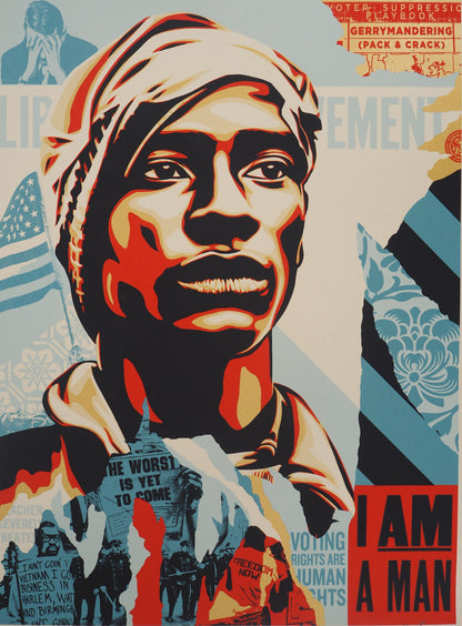 Shepard FAIREY (OBEY) : Voting Rights are Human Rights - Lithographie originale signée et numérotée