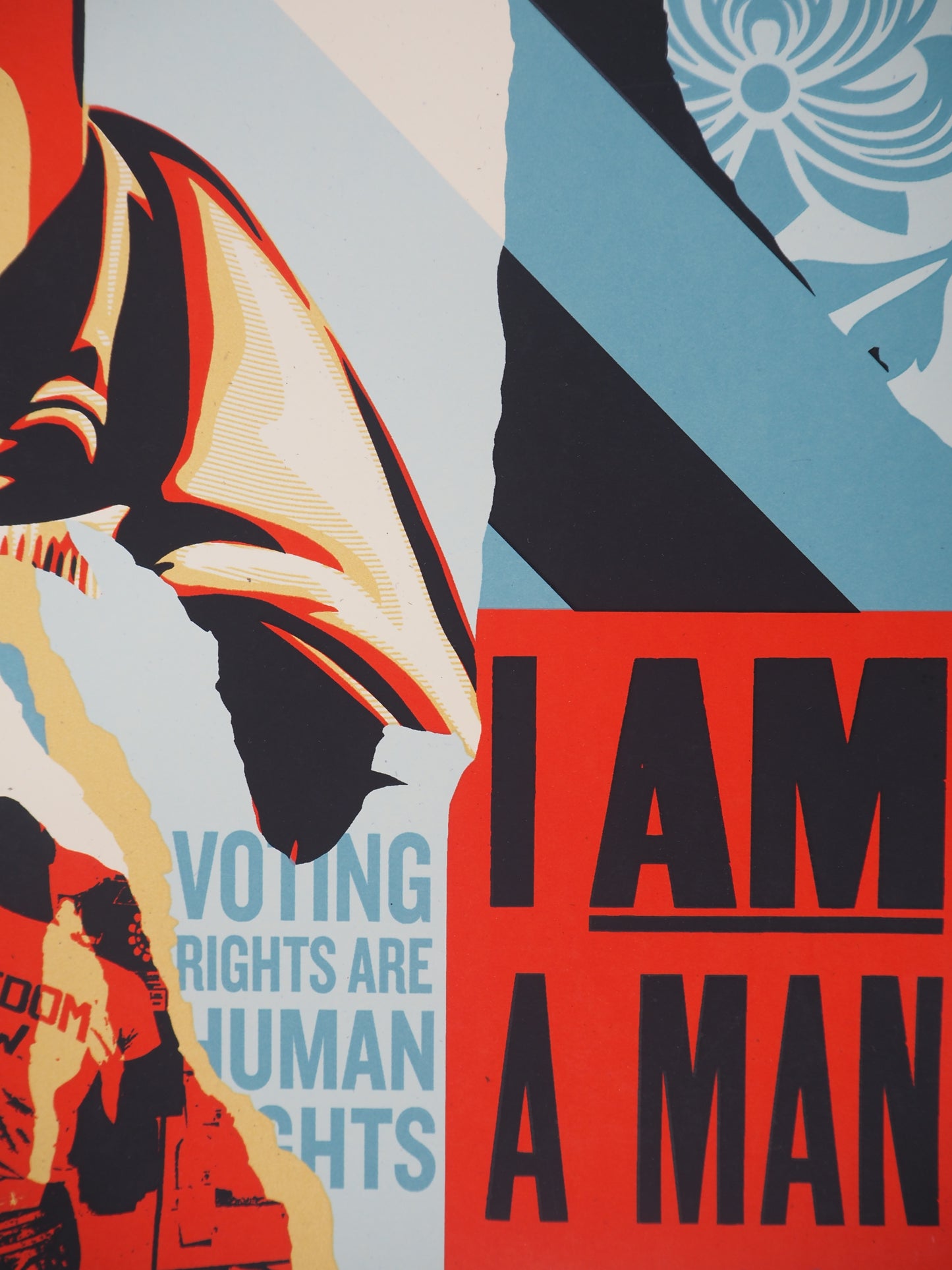 Shepard FAIREY (OBEY) : Voting Rights are Human Rights - Lithographie originale signée et numérotée