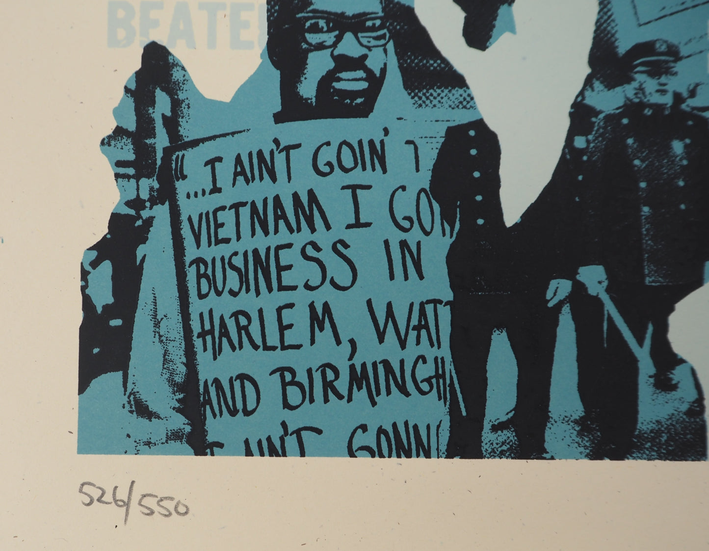 Shepard FAIREY (OBEY) : Voting Rights are Human Rights - Lithographie originale signée et numérotée