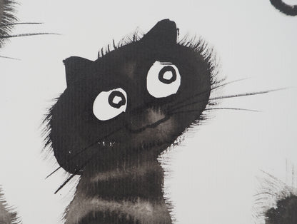 Laszlo TIBAY : L'appel de la chasse - Dessin original signé
