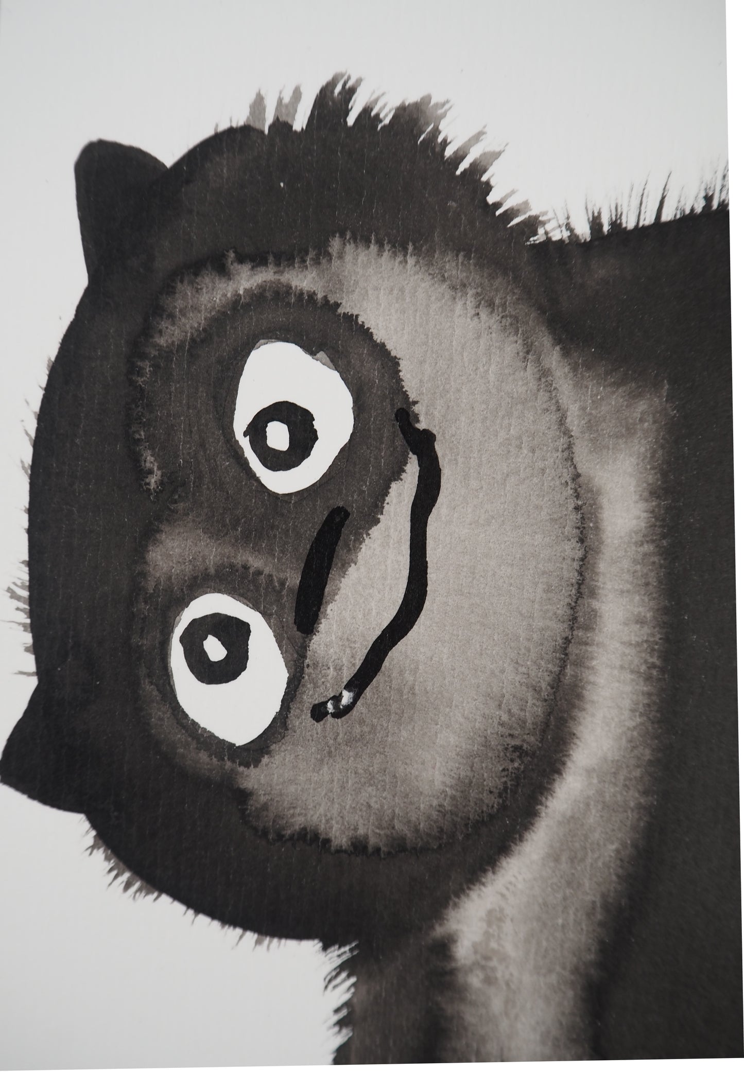 Laszlo TIBAY : Le chat coquin - Dessin original signé