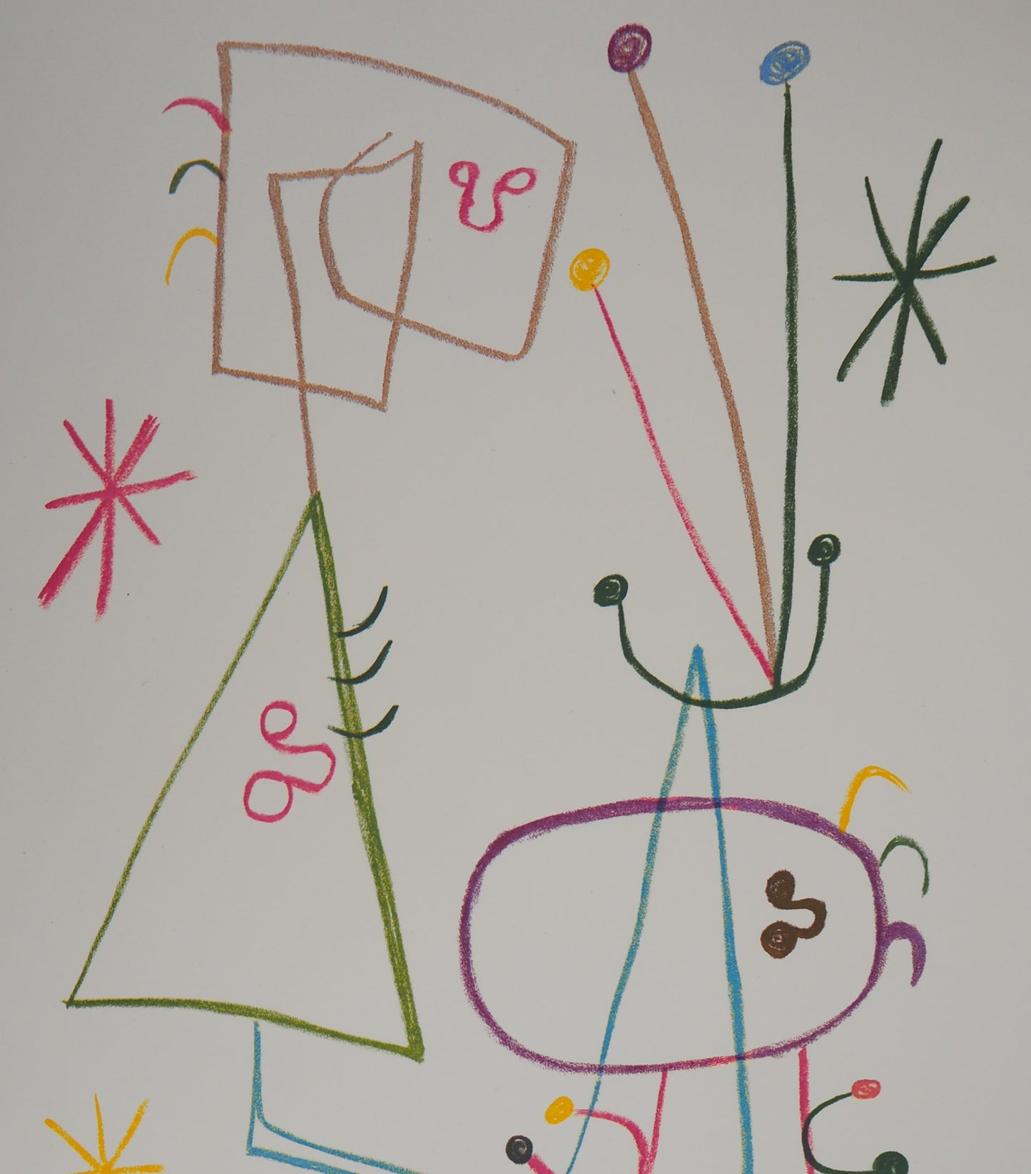 Joan MIRO : Famille à l’étoile - Lithographie signée