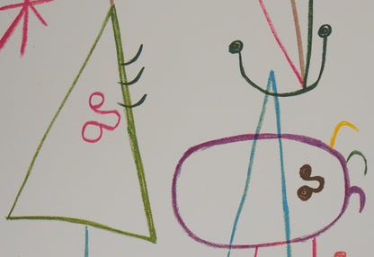 Joan MIRO : Famille à l’étoile - Lithographie signée